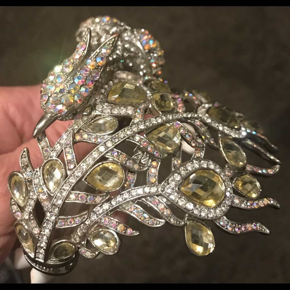 Meghan LA peacock crystal bracelet